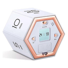 Zeshoekige timer voor in de keuken - Eenvoudig in gebruik met mute- en alarmfunctie