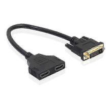 Female HDMI to male DVI converter cable for digital displays