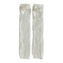 Winter Warm Knit Leg Warmers for Women Girls Lolitas Bow Foot Cover Socks Gothic Harajuku Leg Cover Middle Tube Socks rabbit