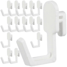 J shaped hooks 24pcs for pegboard storage solutions