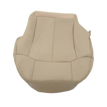 Driver Side Bottom Seat Cover for Chevy Suburban, Beige PU Leather 1999-2002