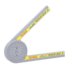 Verstekzaaghoekmeter van ABS, hoekmeetinstrument, 360 graden zaaggeleider.