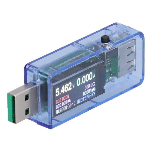 USB-oplader met multi-interface display, tijdmeting, softcalibratie, USB-stroommonitor 2