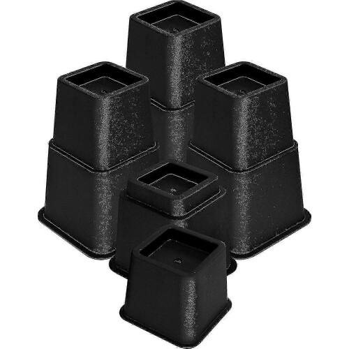 Premium adjustable risers for bed sofa table 8 piece set