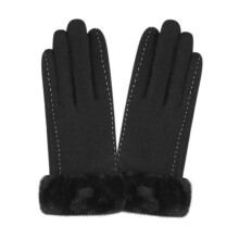 Winter Female Warm Cute Mittens Double Thicken Full Finger Wrist TouchScreen Driving Gloves