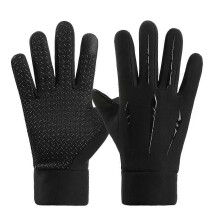 1 Paar Winterreithandschuhe mit Touchscreen-Funktion, Samtfutter, warm, rutschfest, f??r Herbst und Winter