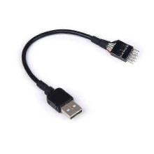 Mainboard-Verlängerungskabel 9-poliger Stecker auf USB-A-Stecker für interne Datenübertragung