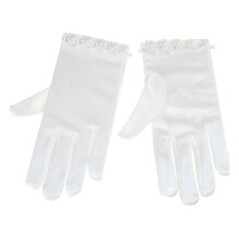 Pair Women's Ladies Satin Gloves Elegant Short Gloves Courtesy Summer Gloves for Wedding Dinner Parties Mitten Gloves