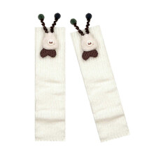 Lolita beenwarmers voor dames en meisjes, winterse geribbelde gebreide lange sokken, gothic Harajuku beenbedekking, streetwear SS5