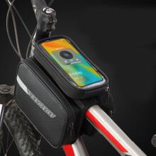 Sac de cadre avant pour téléphone de vélo, 7,2 pouces, grande capacité