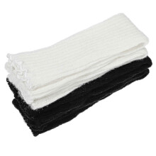Knit Leg Warmers Stretchable Fit Insulation Black Color For Women 2Pcs