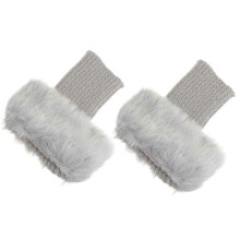 Calcetines térmicos para mantener el calor, cubrebotas para mujer, 1 par, cubrezapatos de invierno de acrílico