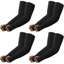 Mangas unisex para brazos, modelo 2025, 4 pares, protección UV, protección solar, refrescantes, deportivas, talla S
