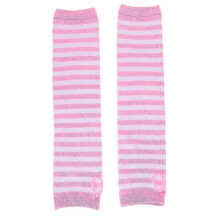 1 Pair of Women Long Fingerless Gloves Knitted Oversleeve Arm Warmers Thumbhole Stretchy Gloves