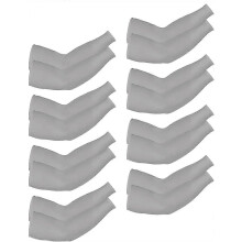 Mangas de manga refrescantes unisex anti-UV para brazos, modelo 2025, de seda helada (gris).