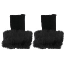 Calcetines para botas de mujer, 1 par, cálidos para invierno, color negro, para mayor comodidad y calidez.