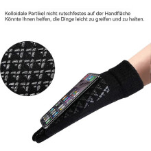 Unisex-Strickhandschuhe f??r Damen und Herren, rutschfest, Touchscreen-kompatibel, mit w?rmendem Fleece-Sherpa-Futter