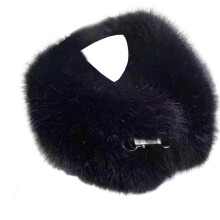 Diervriendelijke wintersjaal, heerlijk zachte nekwarmer van imitatiebont voor dames en heren, unisex, modieus outdooraccessoire, wit