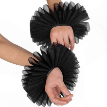 Polsmanchetten met ruches voor dames - accessoire voor renaissance- en Victoriaanse kostuums