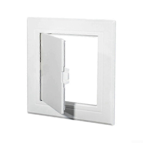 White ABS Ceiling Inspection Cover 150 X 150 Mm Flat Design Easy Installation Ceiling Access Panel 1