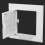 White ABS Ceiling Inspection Cover 150 X 150 Mm Flat Design Easy Installation Ceiling Access Panel 3