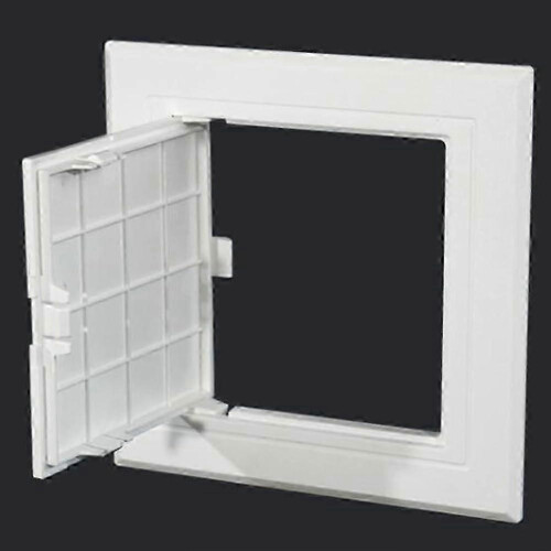 White ABS Ceiling Inspection Cover 150 X 150 Mm Flat Design Easy Installation Ceiling Access Panel 2
