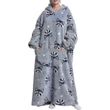 Extra long hoodie blanket, oversize blanket hoodie sweater, blanket with sleeves and hood, blanket sweater one size for men women adults
