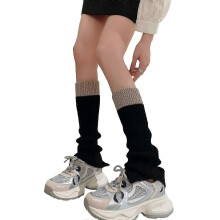 Women Fashion Leg Warmers Knitted Long Leg Socks Warm Students Girls 90s Boot Socks Party Casual Y2K Streetwear Gift Whit