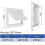 White ABS Ceiling Inspection Cover 150 X 150 Mm Flat Design Easy Installation Ceiling Access Panel 6
