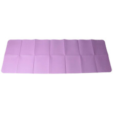 Opvouwbare yogamat, opvouwbare reismat, fitnessmat, antislip, paars