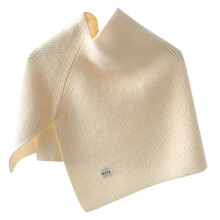 Warme coltrui/schouderomslagdoek voor dames, geribbelde gebreide neksjaal met splitdesign, asymmetrische cape/poncho in rijstgroen.