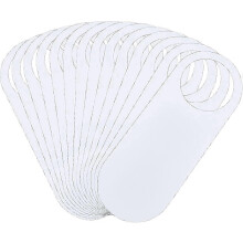 20Pcs Plastic Door Knob Hangers Signs PVC Blank Door Signs Do Not Disturb Door Hanger Sign for Office Bedroom Hotel Decoration 24x9cm/9.45x3.54inches