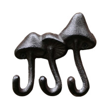 Gancho de pared de hierro fundido, estilo antiguo, para decoración de vallas de jardín, gancho decorativo para llaves, gancho de jardín
