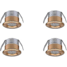 Lot de 4 spots LED encastrés mini 3 W blanc chaud pour la maison