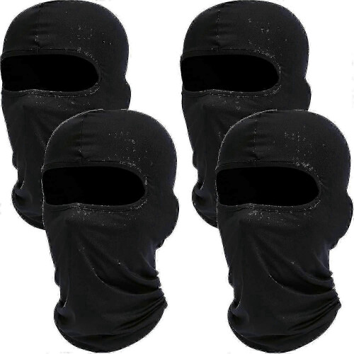4 pezzi passamontagna maschera da sci: maschera integrale con cappuccio per uomo e donna