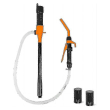 Draagbare transferpomp op batterijen, elektrische sifonpomp voor het overpompen van gasbrandstof, 3,5 GPM debiet, olie-extractor P2025050900390