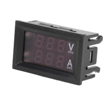 Digitale voltmeter/ampremeter met dubbel LED-display, spannings- en stroommeetmeter, DC 0V-100V 50A