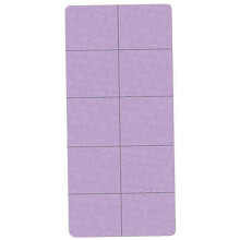 Opvouwbare yogamat, opvouwbare reismat, fitnessmat, dubbelzijdige antislipmat voor yoga, pilates en vloeroefeningen, paars