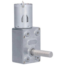 JGY370 Turbinenmotor mit Gewindewelle, M8-Schraube, langsam laufender, selbsthemmender Motor, Wellenlänge 33 mm, DC 24 V (10 U/min)
