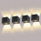 IP65 Waterproof Wall Lights, 12W Black 4 Pack, Adjustable Beam Angle 1