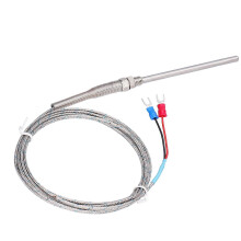 K-type temperatuurthermokoppel temperatuursensor, thermische sonde, roestvrij staal, 0~600¡æ WRNT187 (rood-zwarte lijn, 3 meter)
