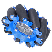 4 inch omnidirectioneel wiel SPCC stalen as TPU rubberen rol robotauto Omni ComponentsLinks 5606?0100?0100