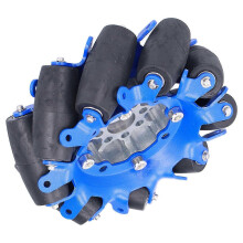 4 inch omnidirectioneel wiel SPCC stalen as TPU rubberen rol robotauto Omni ComponentsRight 5606?0000?0100