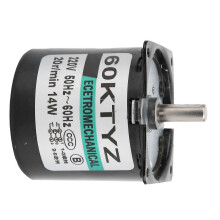 Príslušenstvo pre prevodový motor s mikro permanentným magnetom, redukcia rýchlosti, generátor pre domácich majstrov 14W, 20 ot./min, AC220V