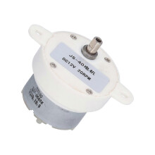 Getriebemotor aus Kunststoff mit Drehzahlreduzierung, Gleichstrom 12 V, 20 U/min, für Spielzeugmaschinen und -geräte, JS-40
