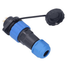 IP68 Waterdichte stekker met flens, luchtvaartstroomconnector, industri?le adapter AC380V SP204-pins (380V 25A)