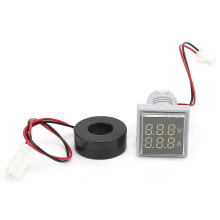 AD16?22FVA 2-in-1 Voltmeter Amperemeter Spannings- en Stroommeter Tester Meetindicator Wit