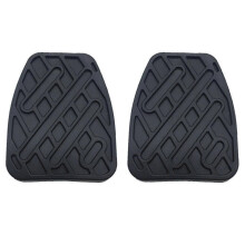Kupplungspedalauflagen f??r Nissan Qashqai, 2-teilige schwarze Gummiabdeckungen, passend f??r Modelle von 2008-2012