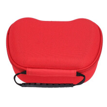 Opbergkoffer van hard nylon met metalen ritssluiting voor gamecontrollers (serie XS, rood).