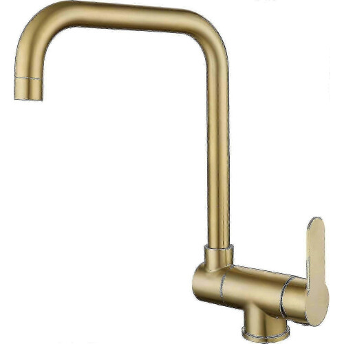 Folding Kitchen Faucet for Window Sinks with Gold Copper Finish